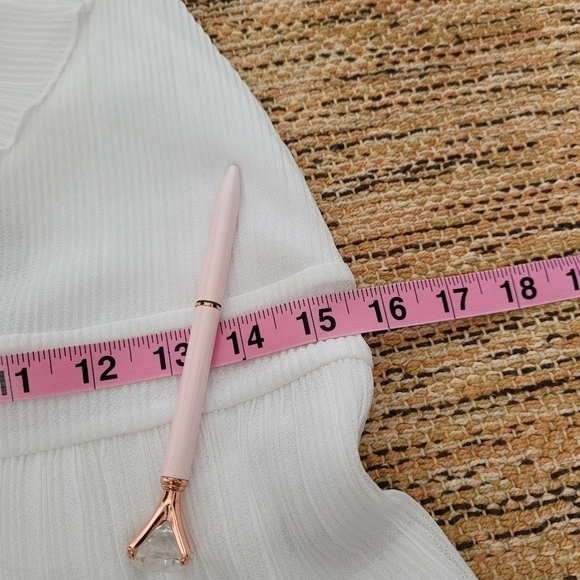 EXPRESS white Tiered Dress - Picture 10 of 15